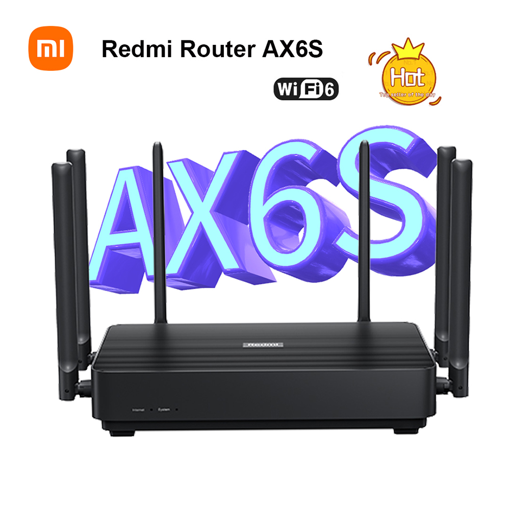 Xiaomi Redmi AX6S Wireless Router 3200 Mbps Mesh WIFI 6 2.4G / 5G Dual-Frequency 256MB OFDMA High Gain Route 6 Antennas Repeater