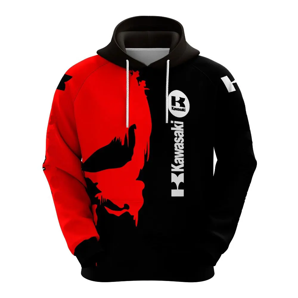 Sudadera con capucha con estampado 3D de calavera y motocicleta para hombre, sudadera para andar en motocicleta al aire libre, sudadera informal de calle para hombre, sudadera deportiva