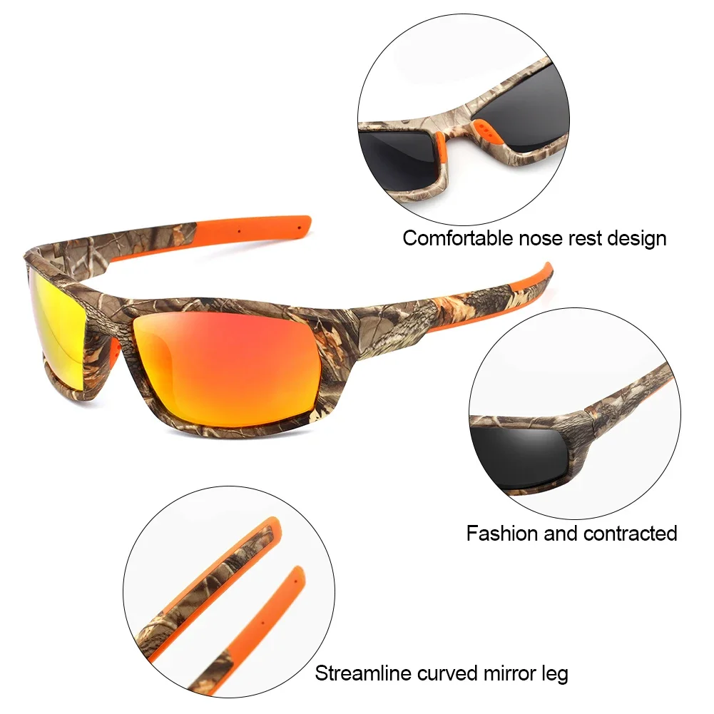 Camouflage Sport Cycling Bicycle Rayed Sun Glasses Ciclismo Goggles Outdoor Polarized Sunglasses Men Women Fashion Eyewear