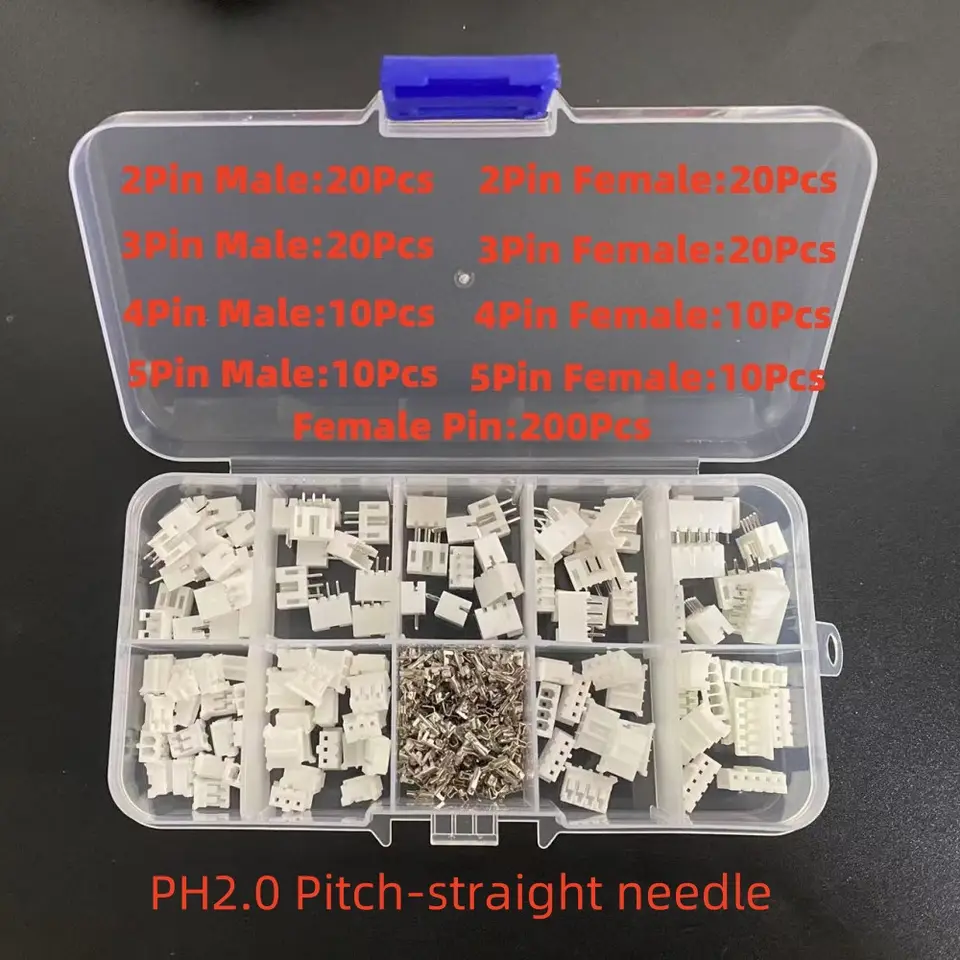 1Box JST SH1.0/1.25/PH2.0/XH2.54/VH/SM/KF2510 Connector Kit - Male/Female Housing & Crimp Terminal for Electronics image 7