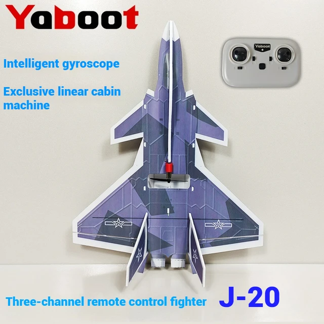 New Rc Remote-Controlled Aircraft Fixed Wing Glider J-20 Fighter Jet Professional Aircraft Model Competition Toys Fine Gifts 4