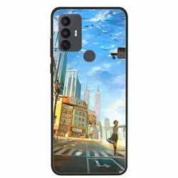 Floral Soft Silicone Protective Phone Cover with Animal Design for Girls - TPU Coque Case (G09.CH.154)