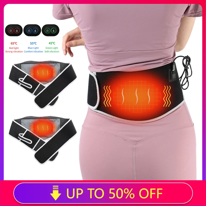 

USB Electric Heating Warmer Hot Waist Lumbar Back Pad Belt Protector Brace Band Support Massager Anti Pain Relief Therapy Tool