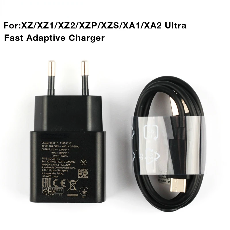 Fast Chatger Adapter Quick Charger For Xperia Xz2 Xz Premium Xzp Xzs G8232 Compact Xa2 Ultra Type-c Cable - Mobile Phone Chargers - AliExpress
