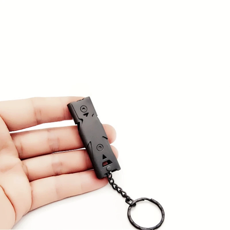 Aluminum High-frequency Emergency Survival Whistle Keychain for Camping Hiking Outdoor Sport Accessories Tools 150db