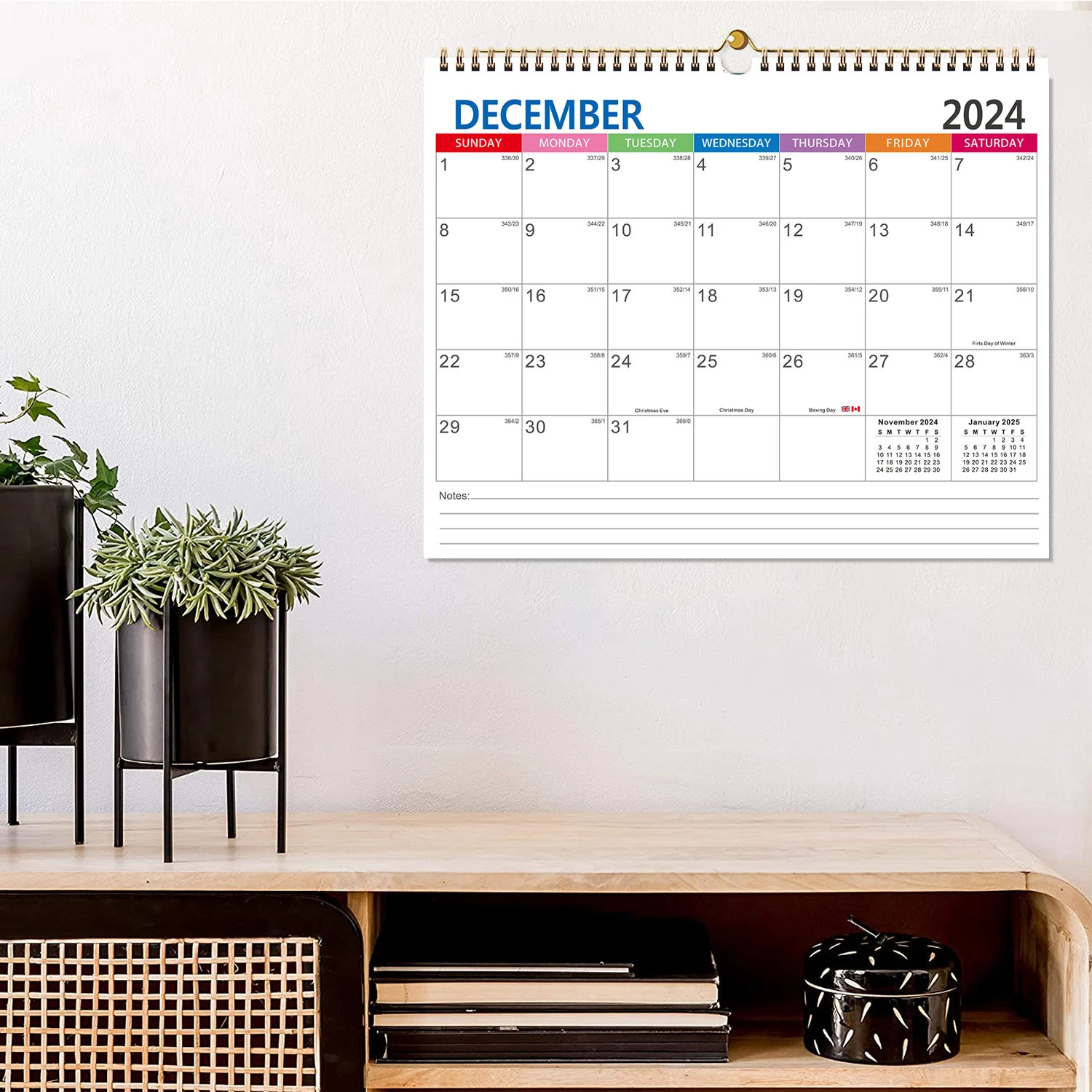 Wall Calendar 1Set 18 Month to View Wall Planner Calendar From July.-Dec. wall calendar,paper wall calendar