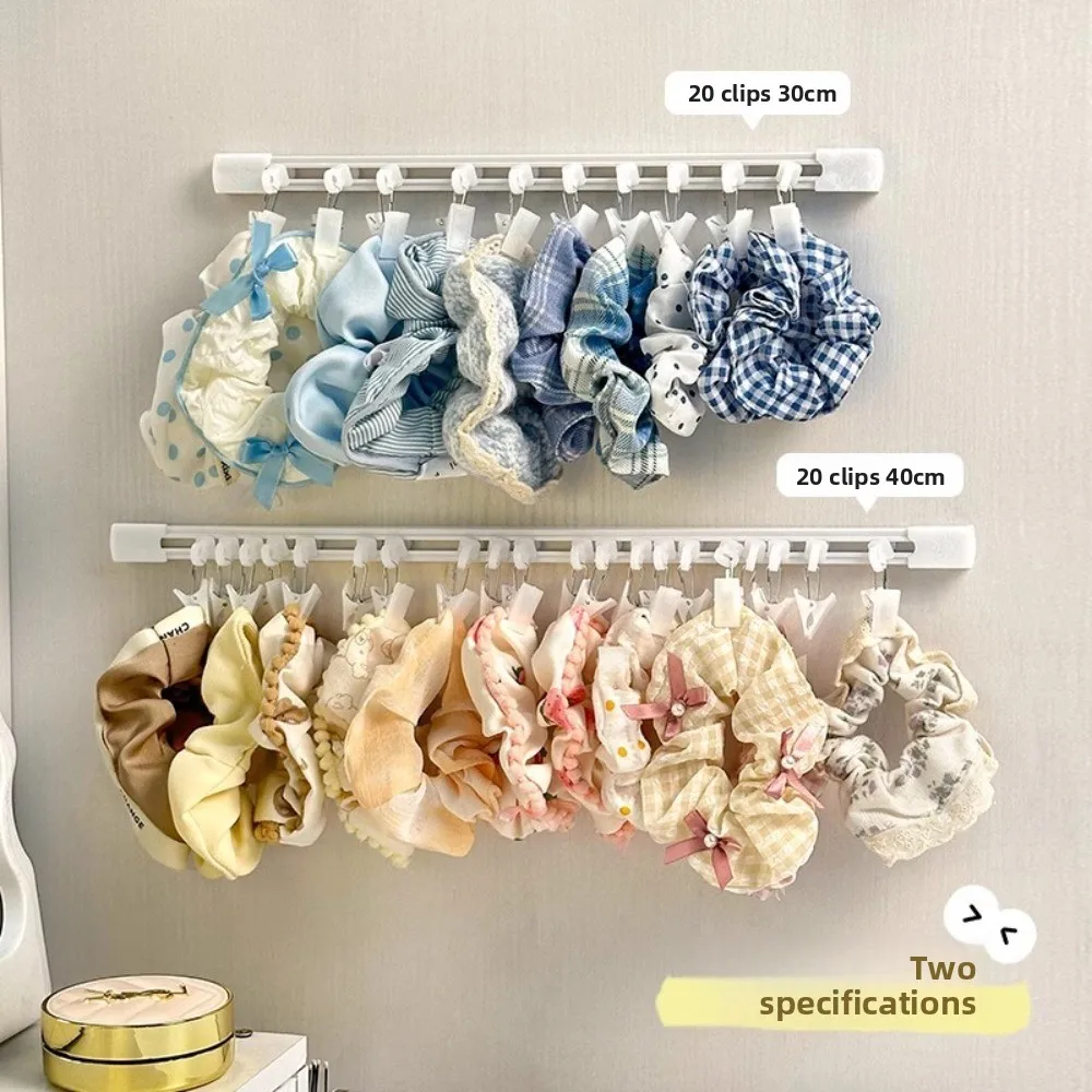 Plastic Hair Accessory Organizer with Slide Rail Wall Mount