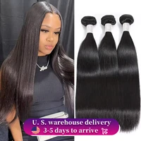 16A 30 40 Inch Brazilian Hair Bundles Natural Straight Raw Human Hair 3 Bundles 100% Remy Human Hair Extensions For Black Women 1