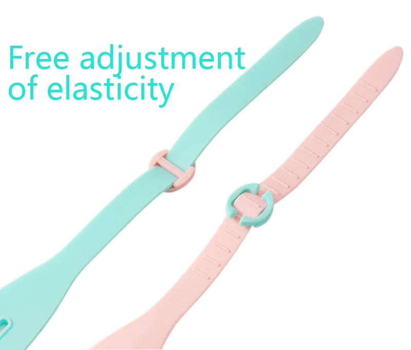 어린이 고화질 방수 및 김서림 방지 수영 대형 프레임 안경, 편리한 고글, 실리콘 연결 귀마개