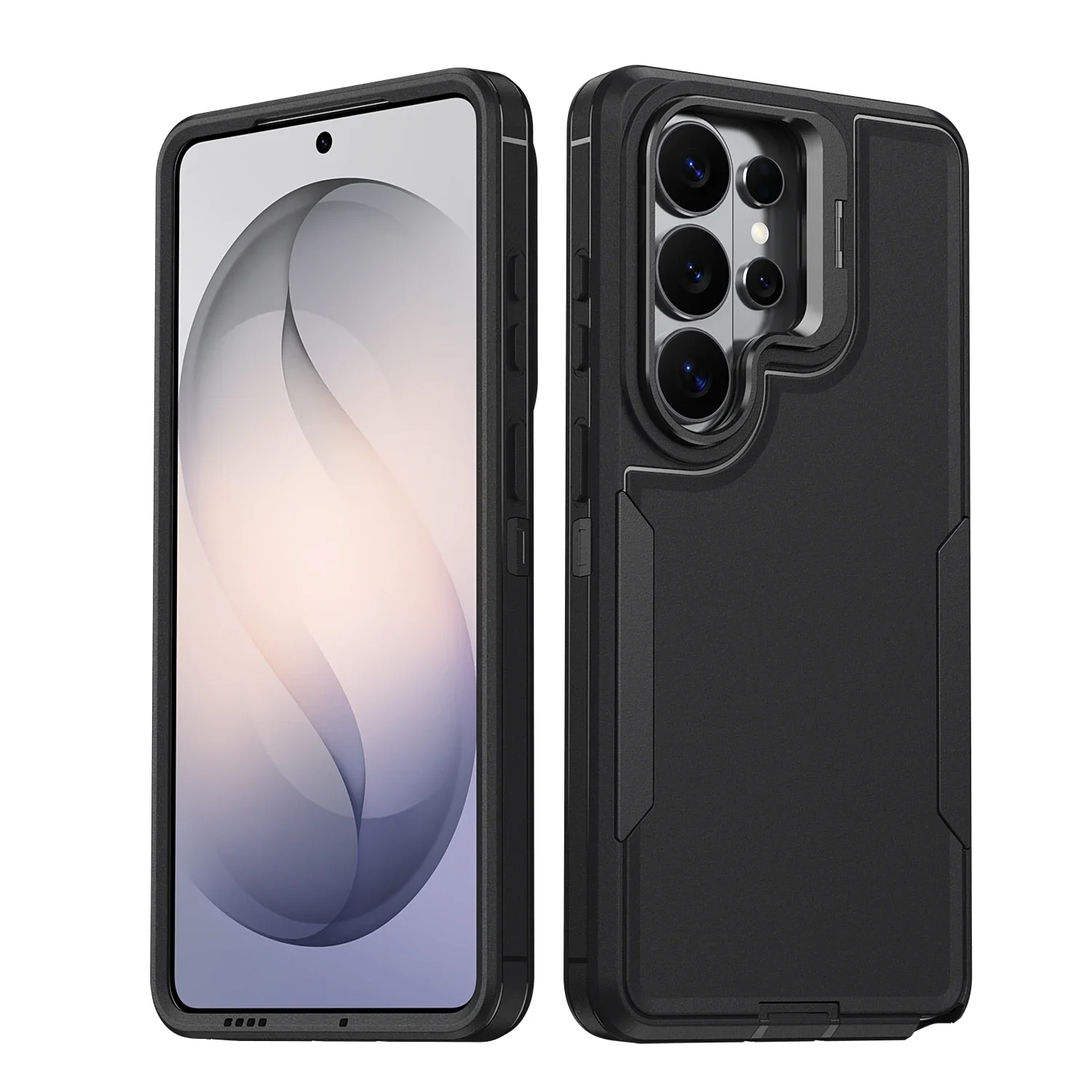 Shockproof Armor Defender Dual-Layer Case with Camera Holder and Heavy-Duty Protection
