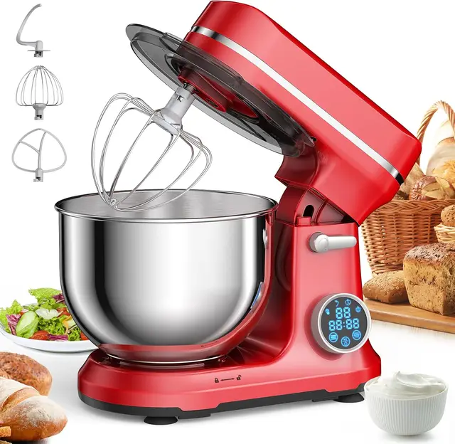Electric Food Stand Mixer 1200W 11 Speed Tilt Head Digital OLED Screen Kitchen Blender Appliance 1