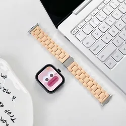 Resin Strap Bracelet Sport Watchband Replacement Wristband for Xiaomi bnad 9pro (Orange)