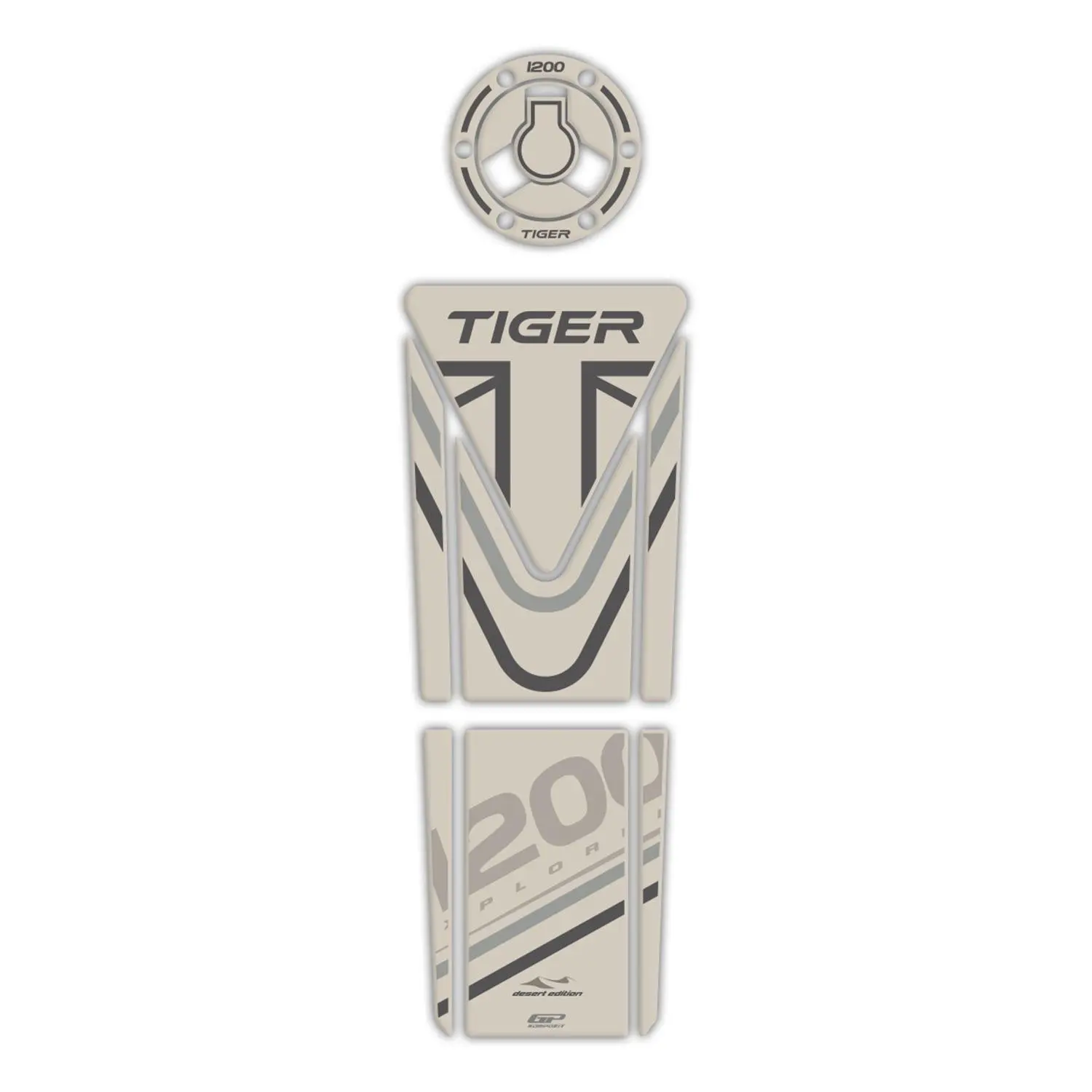 

GP Composite For Tiger 1200 2014-2016 Compatible Tank Pad Set Sand Colour