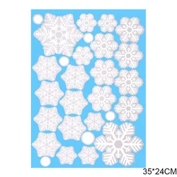 Festive Christmas Snowflake and Santa Wall Stickers - Holiday Home Decorations and New Year Gifts (Q02)