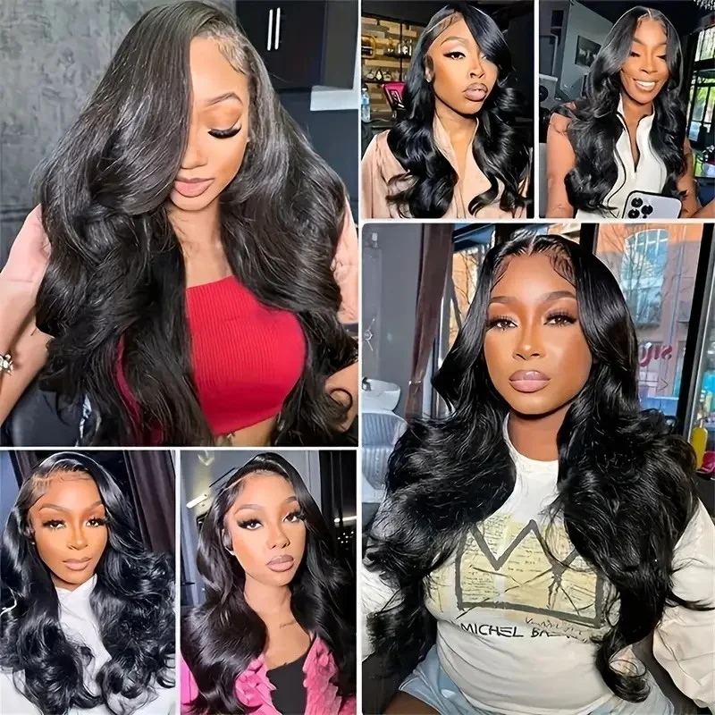 Body wave wigs human hair 40 inch Natural HD Lace wigs 220 density 100 real Brailian Frontal Lace human hair wigs for women