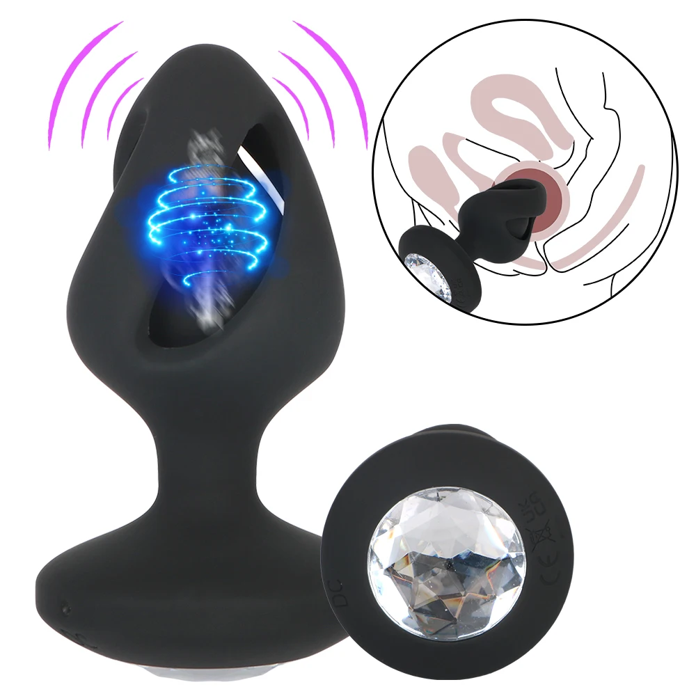 Wireless Prostate Butt Plug Waterproof Anal Massager 10 Modes_voghion.com