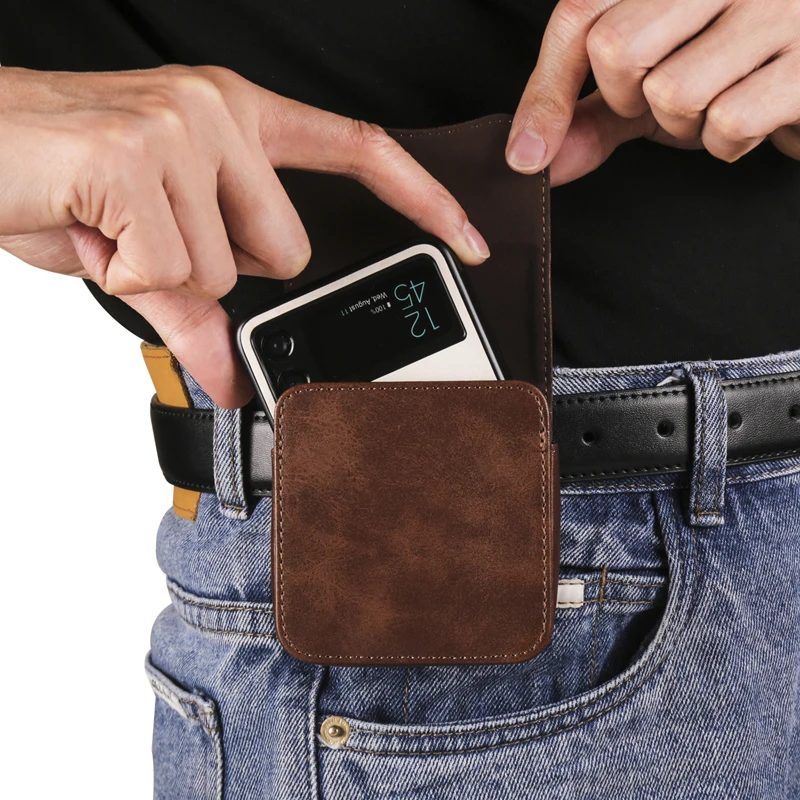 Leather Belt Clip Holster Case Cover - Versatile Waist Bag