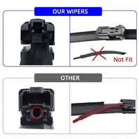 2PCS Wiper Blades Set Kit For Citroen Nemo 2008-2013 Front Windshield Brushes Windscreen Window Accessories 2