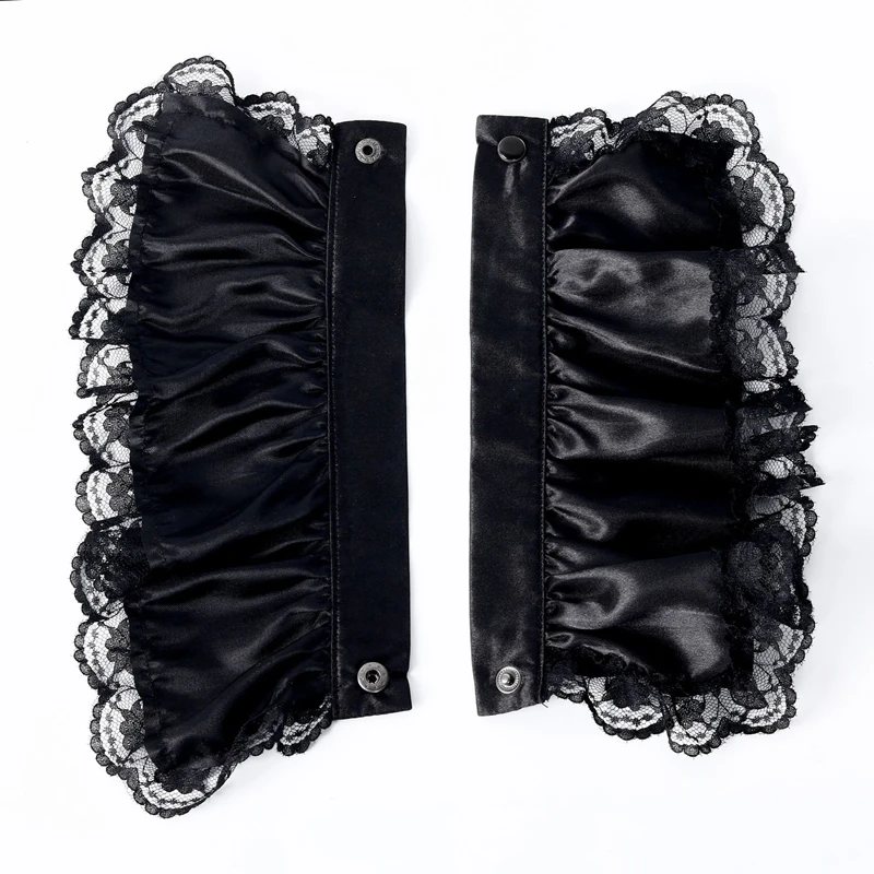 Abnehmbarer, gerüschter Spitzen-Fälschungskragen, Lolita-Krawatte, Schalkragen, Handgelenksmanschetten, geschichteter Halskragen, Krawatte, Clown, Cosplay-Ornamente – Detail 15