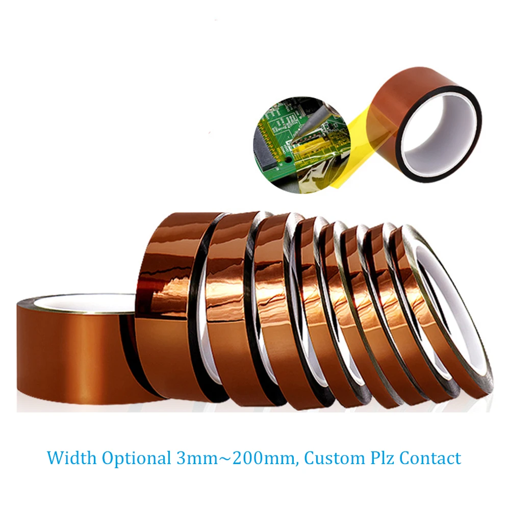 High Temperature Polyimide BGA Kapton adhesive tape Thermal Insulation Electrical Industry 3D Printing Board Protection 33M