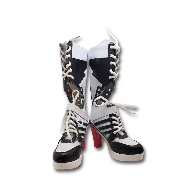 Anime Game Dc Clown Joker Harley Joke High Birds Of Prey Cosplay Boots Scarpe Halloween Carnival Party Costume Personalizza