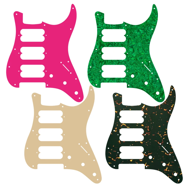 Parti Personalizzate Pleroo-Per Parafango American Mexican Standard Strat Hhh Humbucker St 11 Fori Battipenna Per Chitarra