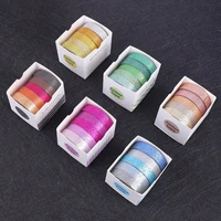 5 rolls/box of colorful gold sprinkled washi tape, simple decorative tape and notebook decoration materials, gift for the family 1