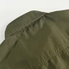 Casual Safari Style Outdoor Short Sleeve Shirt for Men 2023 Summer New Turn-down Collar Tops 100% Cotton Men's Clothing 6