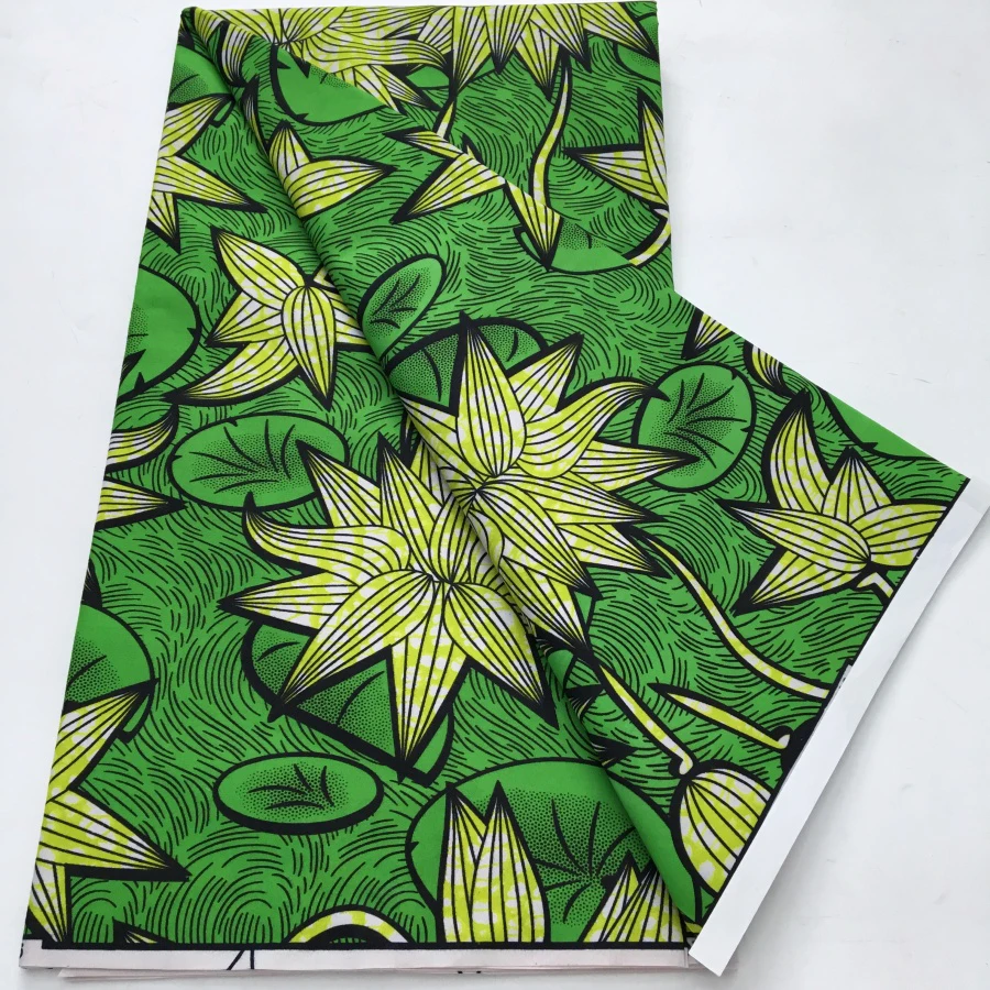 African Wax Fabric Prints Design Nigeria Ankara Wax Fabric Tissu Block Batik Dutch For Women Dresses Cloth Sewing Materials - 2