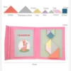 Children Magnetic Wooden Jigsaw Block Puzzle Game Tangram Intelligence STEM Montessori Educational Gift for Kids 3