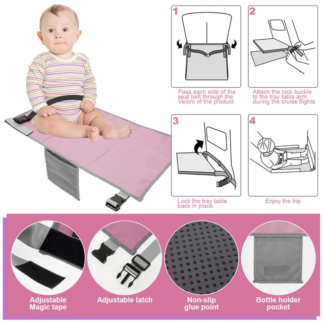 Travel Airplane Bed for Children – Seat Extender with Footrest and Storage Bag 3