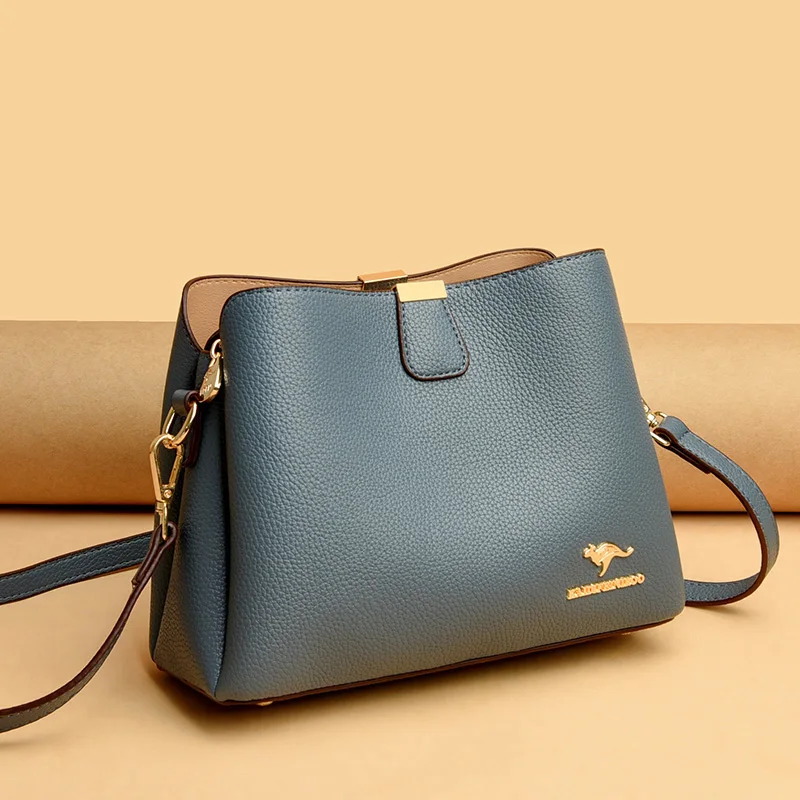 High Quality Leather Women's Handbag Designer Women's One Shoulder Crossbody Bag 2023 Soft Leather Luxury Women's Handbag