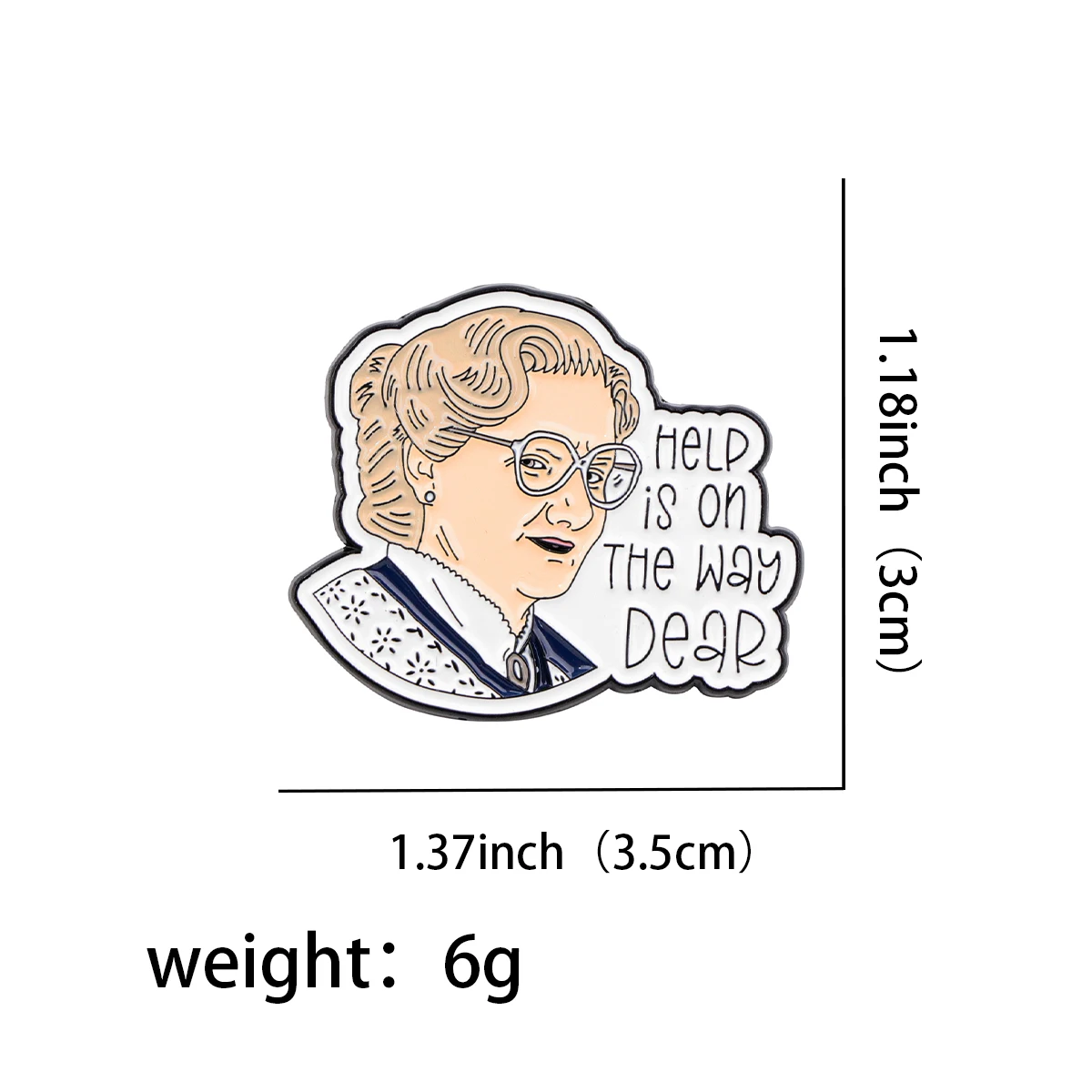 Funny Father Enamel Comedy Movie Pin 4