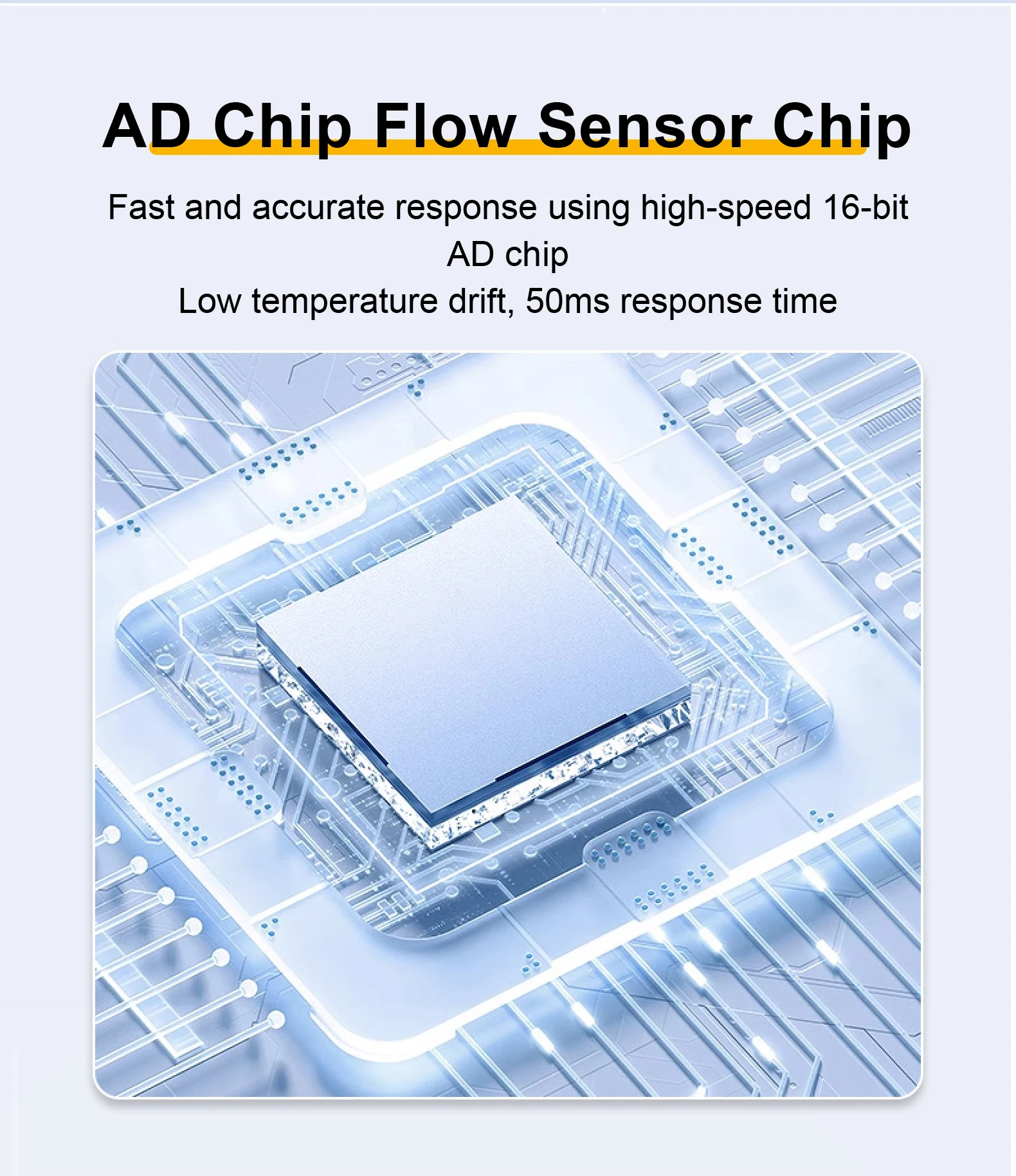 MEMS Thermal Gas Flow Meter LCD Display for Compressed Air Nitrogen Oxygen Monit