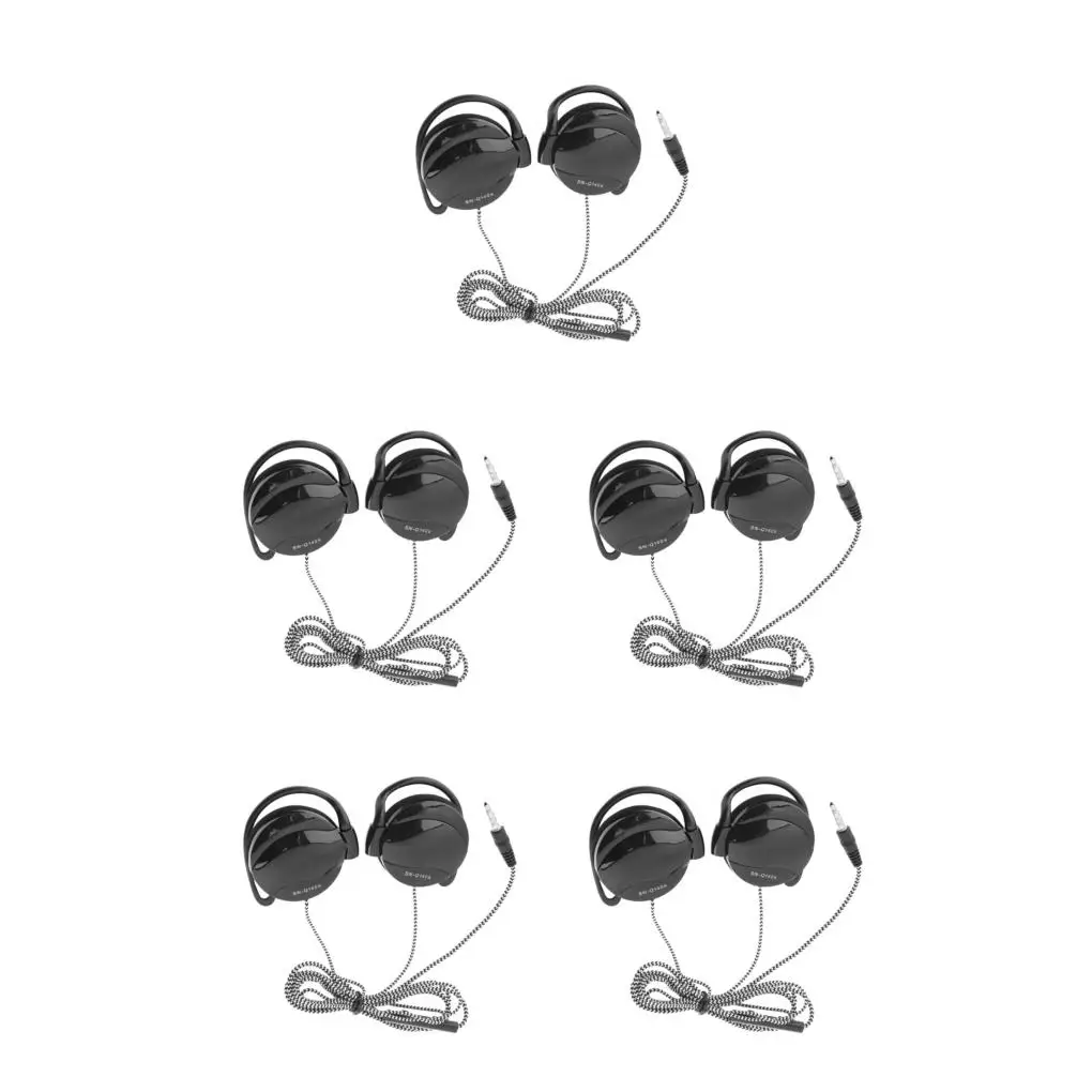 UKCOCO Auriculares deportivos con cable, auriculares deportivos para  ejercicio, auriculares estéreo con micrófono, tableta en el oído, auricular  con