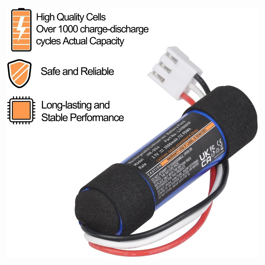 3500mAh Rechargeable Replacement Battery for Harman Kardon Onyx - Main Image