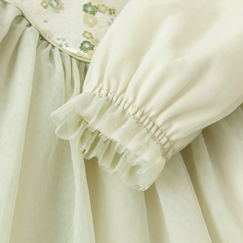 فستان أميرة ديف بيلا للفتيات ، شبكة ، أزياء لطيفة...