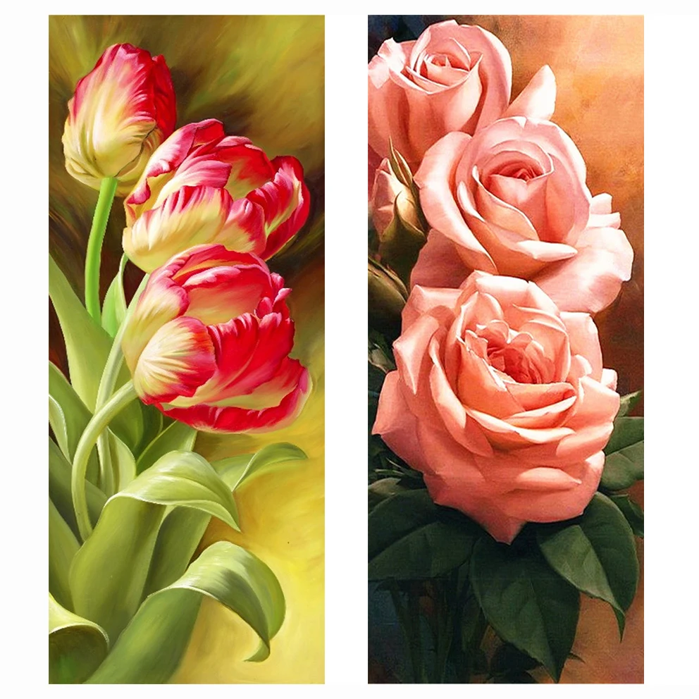Diamond Painting Diamond embroidery 5d diy full square flowers-diamond mosaic daimond painting drill