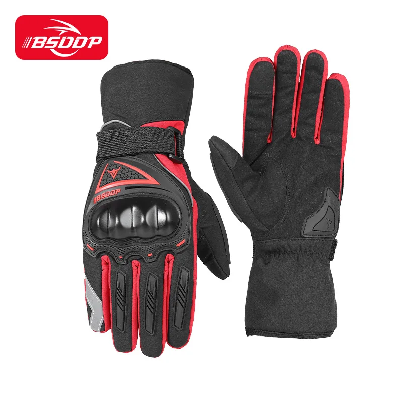 

Winter Electric Motorcycle Warm Gloves Anti-fall Waterproof Men's and Women's Riding Can Touch Screen Plus Fleece Ski Gloves