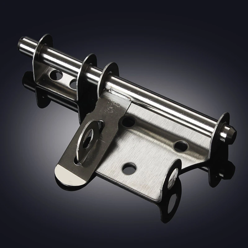 Anti-Theft Big Iron Gate Buckle Stainless Steel Pin Bolt Thickened Bolt304Front Door Lock Welding