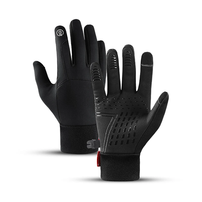 Cycling Gloves Winter Gloves Men Cycling Bike Women Thermal Fleece Cold Wind Waterproof Touch Screen Bicycle Warm Outdoor Running