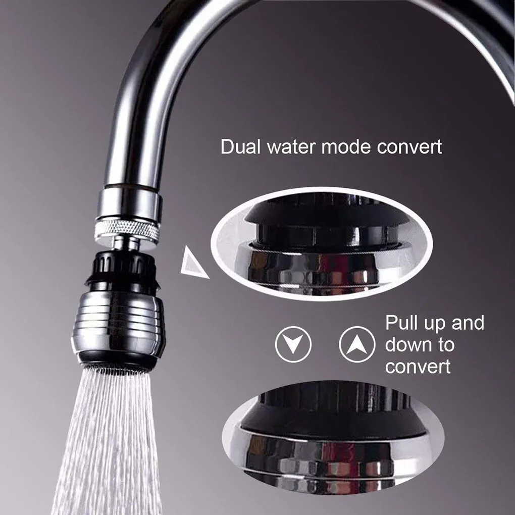 Faucet Aerator Kitchen Faucet Connector Shower 2 Modes 360 Degree adjustable Water Filter Diffuser Water Saving Nozzle