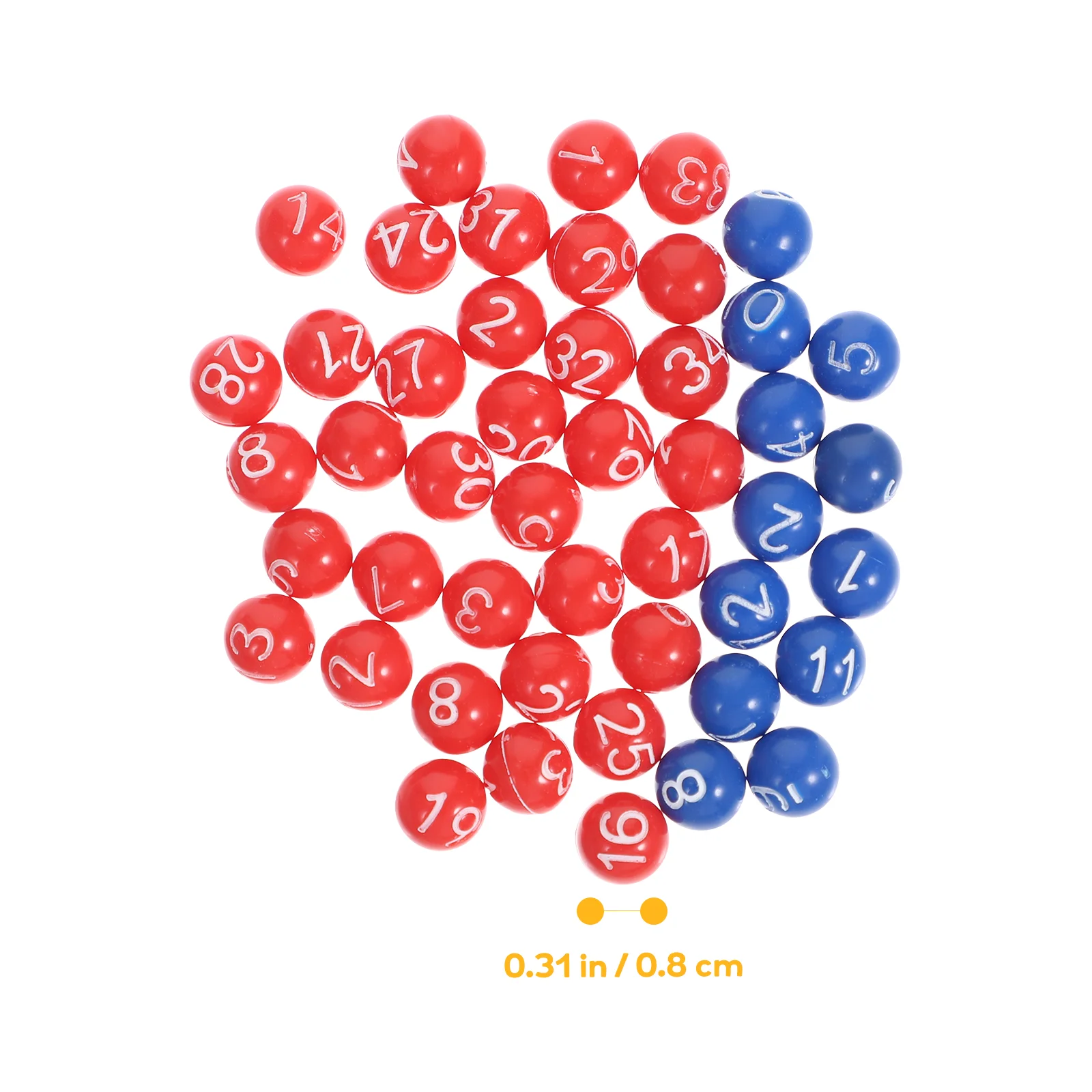 1 Set Colored Festival Multi-functional Party Lottery Balls Party Game Balls Raffle Bingo Props Lottery plastic lottery balls