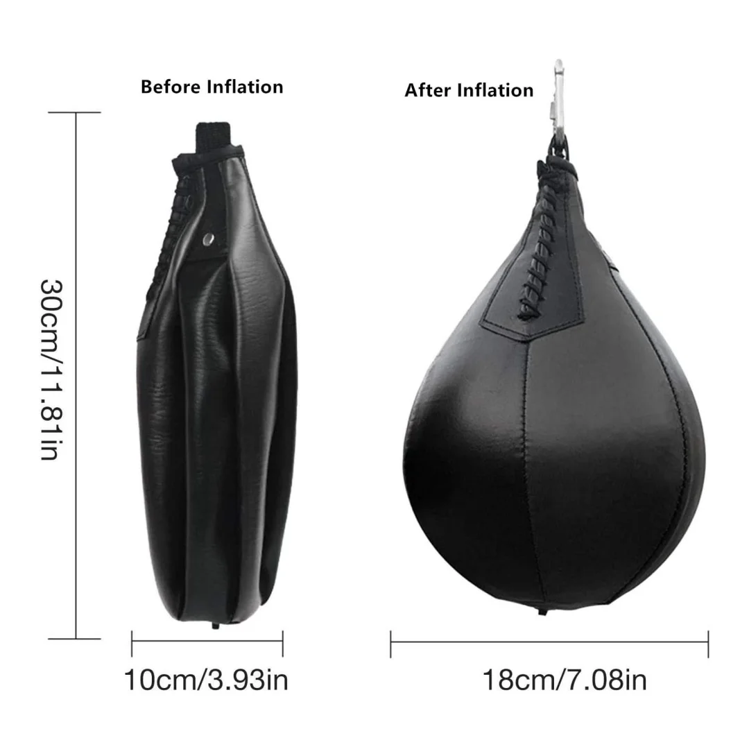 Boxing ball pear-shaped ball speed board frame mounted latex drop vent reaction rebound dodge trainer