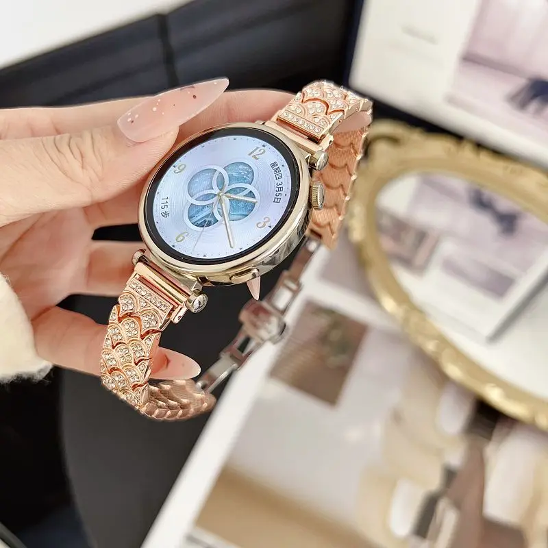 Elegant Diamond Metal Strap – Bling Jewelry Wristband Bracelet