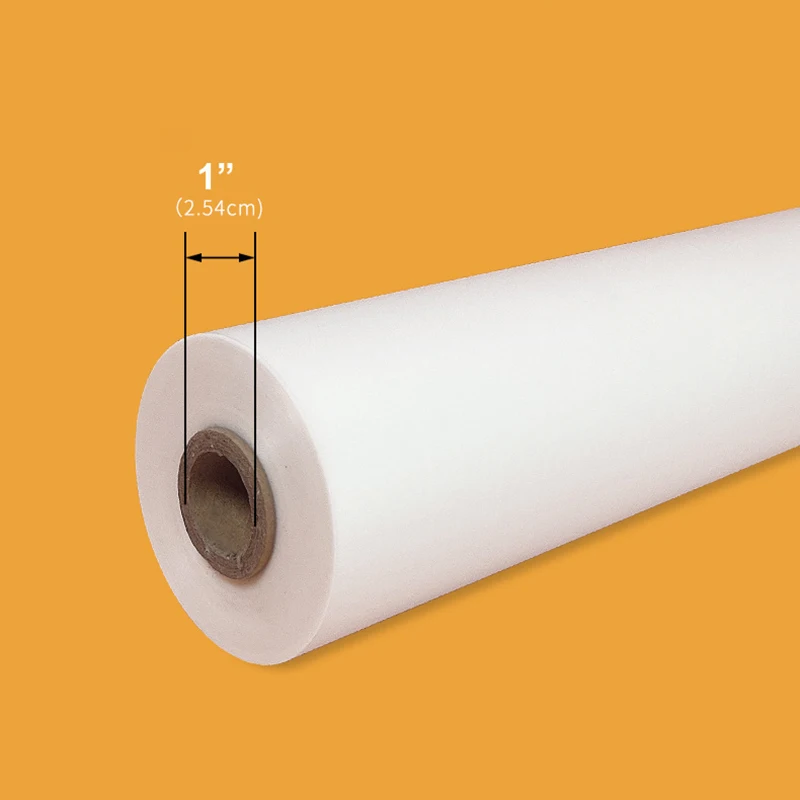 핫 롤 라미네이터용 핫 라미네이팅 필름 Bopp, 광택 및 매트 클리어 코어, 27Mic, 310mm x 200M, 1 인치