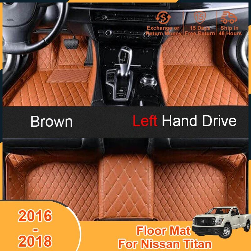 20162018FloorMatsFootPadCarpetsforNissanTitan201620172018AccessoriesLeather