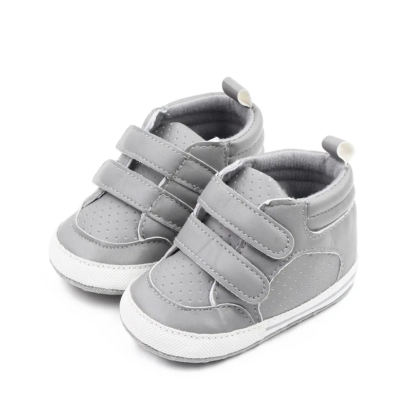 New 0-18M Baby Shoes Boy Newborn Infant Toddler Casual Comfor Cotton Sole Anti-slip PU Leather First Walkers Crawl Crib Shoes 3