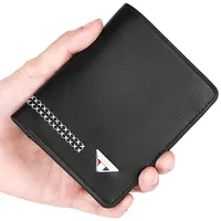 Men's Wallet Retro Business Design Short Credit Card ID Card Holder Top Men's Business Card Holder Business Wallet Men's 2