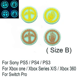 Luminous Silicone Thumb Stick Grip Caps - Universal Gaming Controller Covers (B for Sony Xbox)